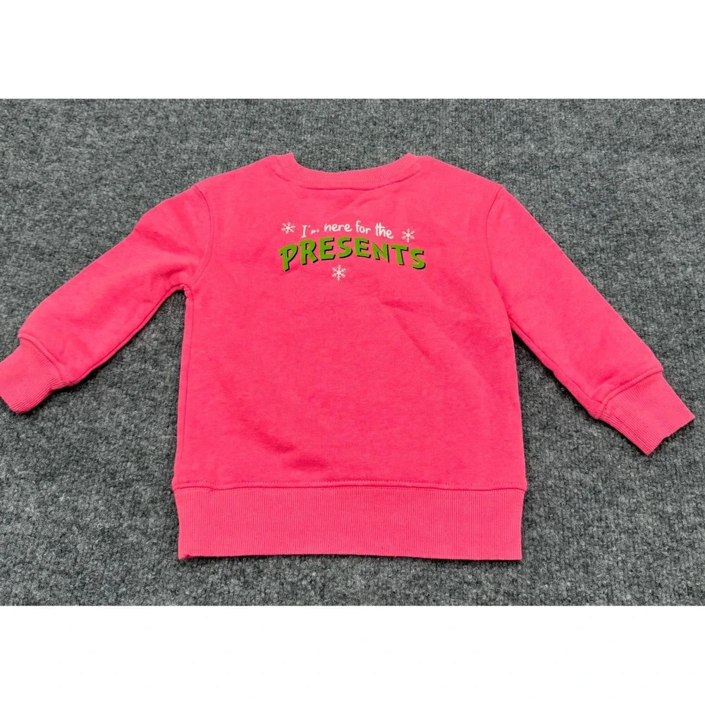 Carter's The‎ Grinch Pink Christmas Sweatshirt Toddler Girls 2T Dr Seuss Holiday